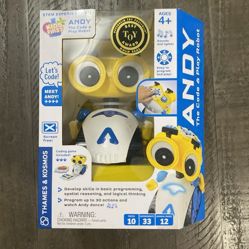 Thames & Kosmos Andy: The Code & Play Robot Screen-Free Coding & Robotics Kit